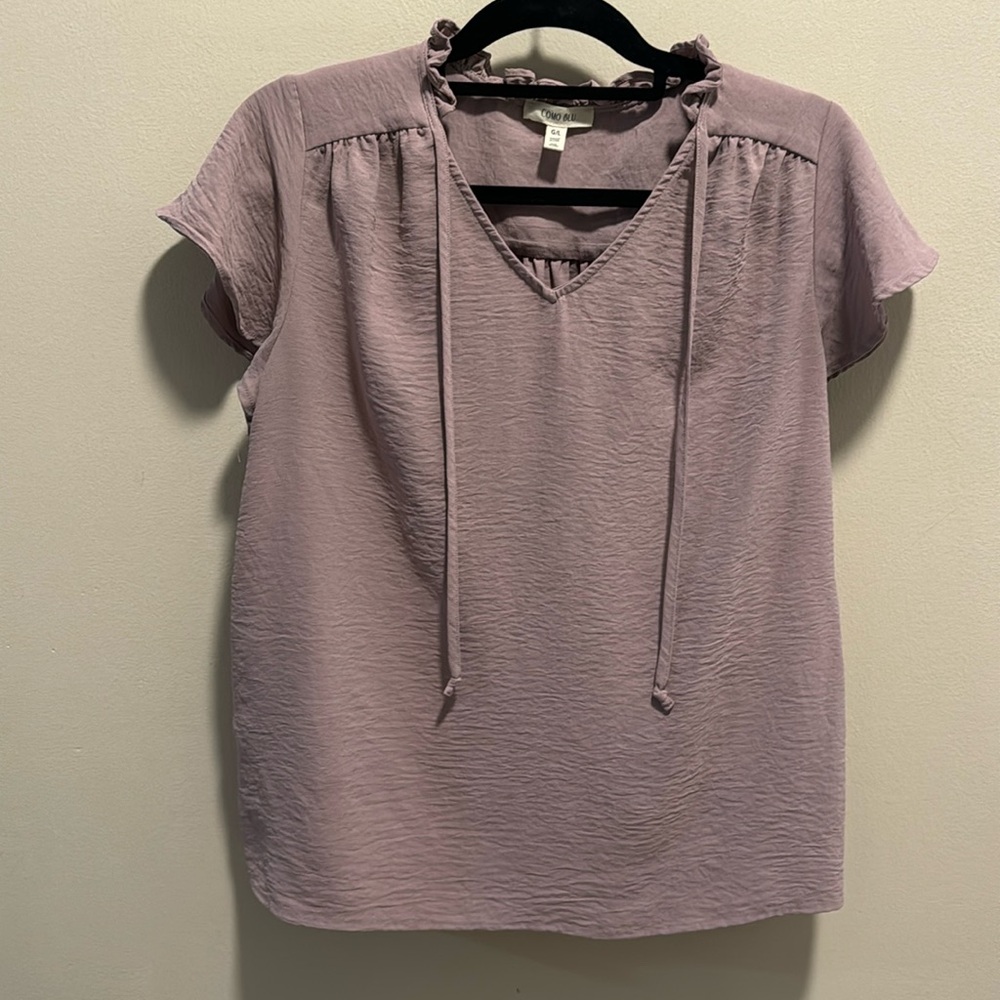 Como Blu large lavender blouse